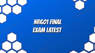 NR601 Final Exam Latest 2020 August [upl. by Frisse]