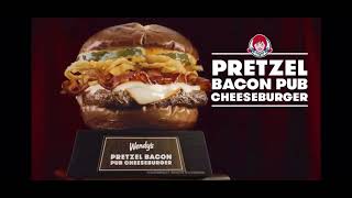 Pretzel Bacon Pub Cheeseburger Returns Wendy’s Commercial 2022 [upl. by Ut568]