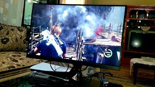 Resident Evil 4 Remake l PS5 Slim 4K MONITOR AORUS FI27Q [upl. by Innep]