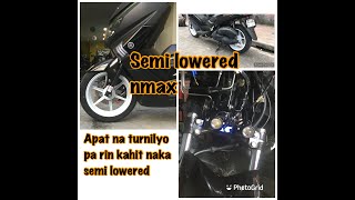 How to lowered front shock nmax semilowered adjust shock sa harap [upl. by Birgit]