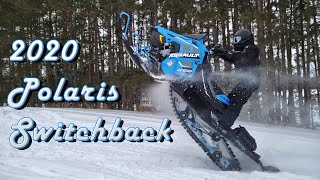 2020 Polaris Switchback Assault 850 – Snowmobile POV Review [upl. by Norahs]