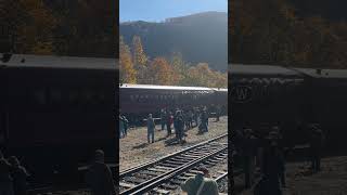 The Lehigh Gorge Scenic Train Passing RBMN 2102 at Jim Thorpe [upl. by Rattan841]