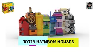 RAINBOW HOUSES Lego сlassic 10715 ideas How to build [upl. by Aimak553]