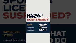 Sponsor Licence Suspended shorts sponsorlicence ukvisa revoked suspension short [upl. by Munster]