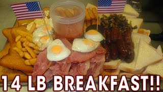 WORLDS BIGGEST BREAKFAST CHALLENGE vs Team UK [upl. by Paterson]