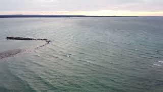 A fly around Headlands International dark sky park observatory  Mackinaw City [upl. by Shay]