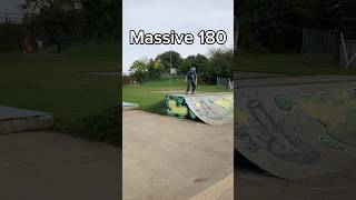 Massive back 180 🤯  skateboarding fyp [upl. by Rubi]