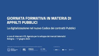 La digitalizzazione del nuovo Codice dei Contratti Pubblici [upl. by Tegdig]