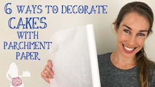 6 Ways To Decorate Cakes With Parchment Paper [upl. by Ney952]