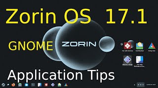 Zorin OS 171  GNOME  Application Launcher Tips [upl. by Aneleairam]