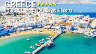 TOP 10 INSANE 5 Star Luxury Hotels And Resorts In GREECE  Amazing View  Part 1 [upl. by Rednaeel109]