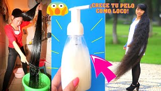 😱👍Con este líquido blanco podrás hacer crecer el cabello en una semana rápido Receta casera [upl. by Heshum]