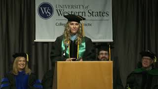 University of Western States 2022 Commencement Student Address by Christine Holm [upl. by Iaw]