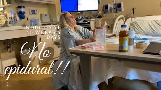 Part 1 of my natural no epidural or pain med labor and delivery vlog [upl. by Nsaj]