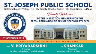 St Joseph Public School Inspection for the Fresh Affiliation Complete Video [upl. by Enihpets]