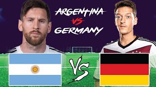 ARGENTINA vs GERMANY  Final FIFA World Cup 2023  MESSI vs OZIL  PES Gameplay [upl. by Tedman]