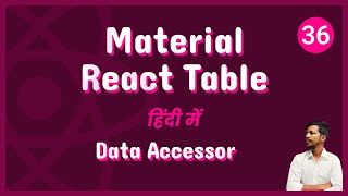 Material React Table V2  Data Accessor or Columns Guides  36 [upl. by Lohman]