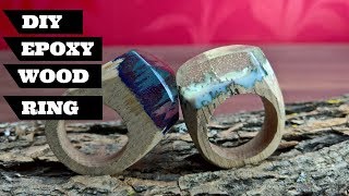 DIY Secret Wood Ring Wood Resin Ring [upl. by Ailemac]