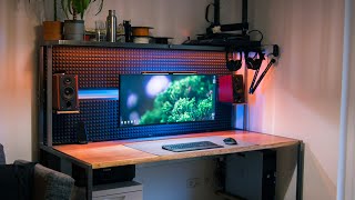 How to Build a CableFree Desk with BuiltIn Lights USB Outlets  More [upl. by Jodee994]