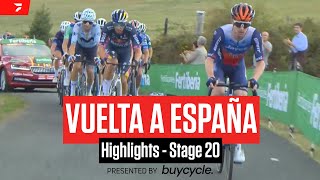 Vuelta a España 2024 Stage 20 Highlights [upl. by Naesyar]