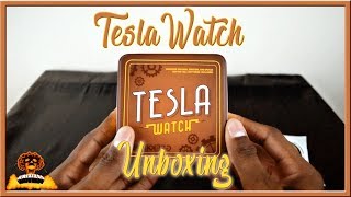 ThinkGeek ► Telsa Watch Unboxing and Setup [upl. by Acirretahs]