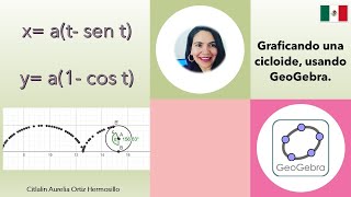 Graficando una cicloide usando GeoGebra [upl. by Nichol]