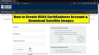 How to Create USGS Earth Explorer Account and Download Satellite Images [upl. by Ramyar]