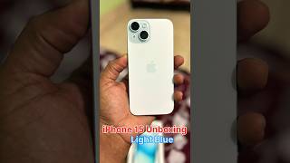 iPhone 15 Blue Asmr Unboxing iphone15 iPhone shorts unboxing [upl. by Lambart]