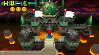 New Super Mario Bros  World 8 Final Castle [upl. by Atsev699]