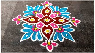 Karthigai Deepam Special Rangoli Design 2024 Rangoli  New  Easy  Sashti Pooja  Kolam  Festival [upl. by Imre685]