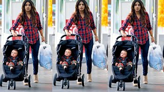 Priyanka Chopras First Look with her Baby Malti Marie Chopra Jonas amp to Welcome in India with Nick [upl. by Eileen465]