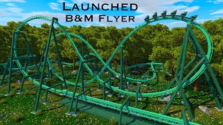 Aurora  Unique Launched BampM Flying Coaster  NoLimits 2  FVD  Coaster 54 [upl. by Rizika223]