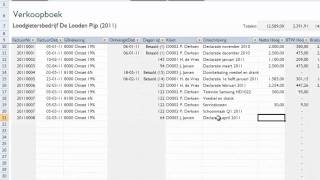 Boekhouden in Excel v12  facturen maken [upl. by Henebry668]