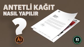 Flat Antetli Kağıt 4  Kurumsal Kimlik Tasarımı  Adobe Illustrator CC 2020 [upl. by Froemming269]