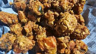 Chicken Pakoda  Bhubaneswar Famous Crispy Chicken Pakoda Rs 120 Only  Bhubaneswar Street Food [upl. by Anicnarf68]