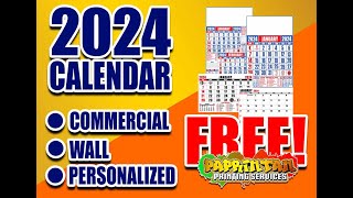 2024 CALENDAR FREE READY TO PRINT [upl. by Gomez516]