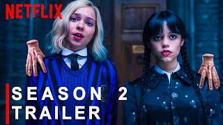 Wednesday Season 2  SEASON 2 PROMO TRAILER  Netflix  wednesday season 2 trailer [upl. by Nwahsal486]