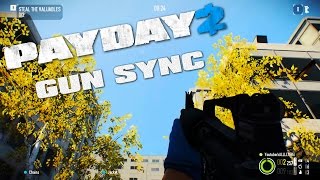 Payday 2  Gun Sync  Razormind [upl. by Annaeirb]