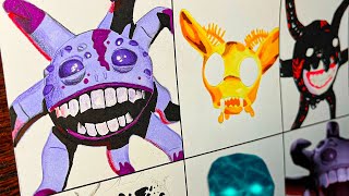 Drawing Doors Floor 2 Monsters  Roblox Doors  The Mines [upl. by Kletter]