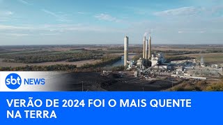 Verão de 2024 foi o mais quente já registrado na Terra  SBTNewsnaTV 060924 [upl. by Tabib]