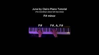 Juna by Clairo Piano Tutorial [upl. by Xavier]