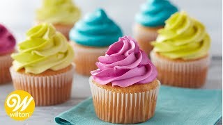 How to Make a Buttercream Swirl  Wilton [upl. by Adnilam995]