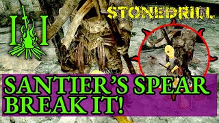 DARK SOULS 2 How to break Santiers Spear Fast santiers spear location  DS2 Guide [upl. by Irok]