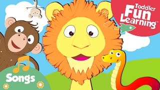 The Happy Animal Choir  Animal Sounds Song  Toddler Fun Learning [upl. by Lonnie]