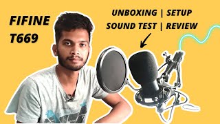 FIFINE T669 USB Condenser Mic Setup and Review  Best Budget Condenser Microphone [upl. by Noiramaj788]