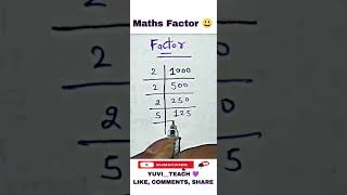 Math Factor 😃  shorts viral trending newvideo vedicmaths mathtricks mathshorts mathematics [upl. by Oilla]