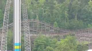 Hurler Review Kings Dominion NOW DEFUNCT Roller Coaster [upl. by Nataniel]