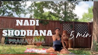 Nadi Shodhana  PRANAYAMA 5min [upl. by Joaquin]