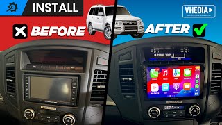 Mitsubishi Pajero NS NT NW NX Head Unit Installation 20062019 [upl. by Animar]