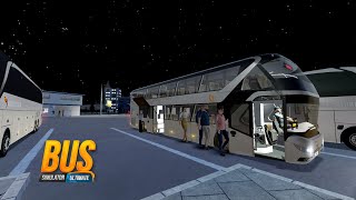 Night Driving Neoplan Skyliner 2020  Gameplay  Bus Simulator Ultimate [upl. by Oigile]